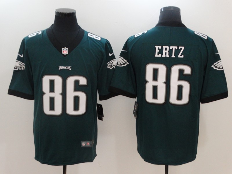 Men Philadelphia Eagles 86 Ertz Green Nike Vapor Untouchable Limited NFL Jerseys